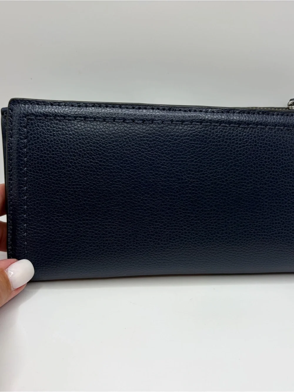 Kate Spade Braylon Patterson Drive Embellished Blazerblue Leather Wallet NWT